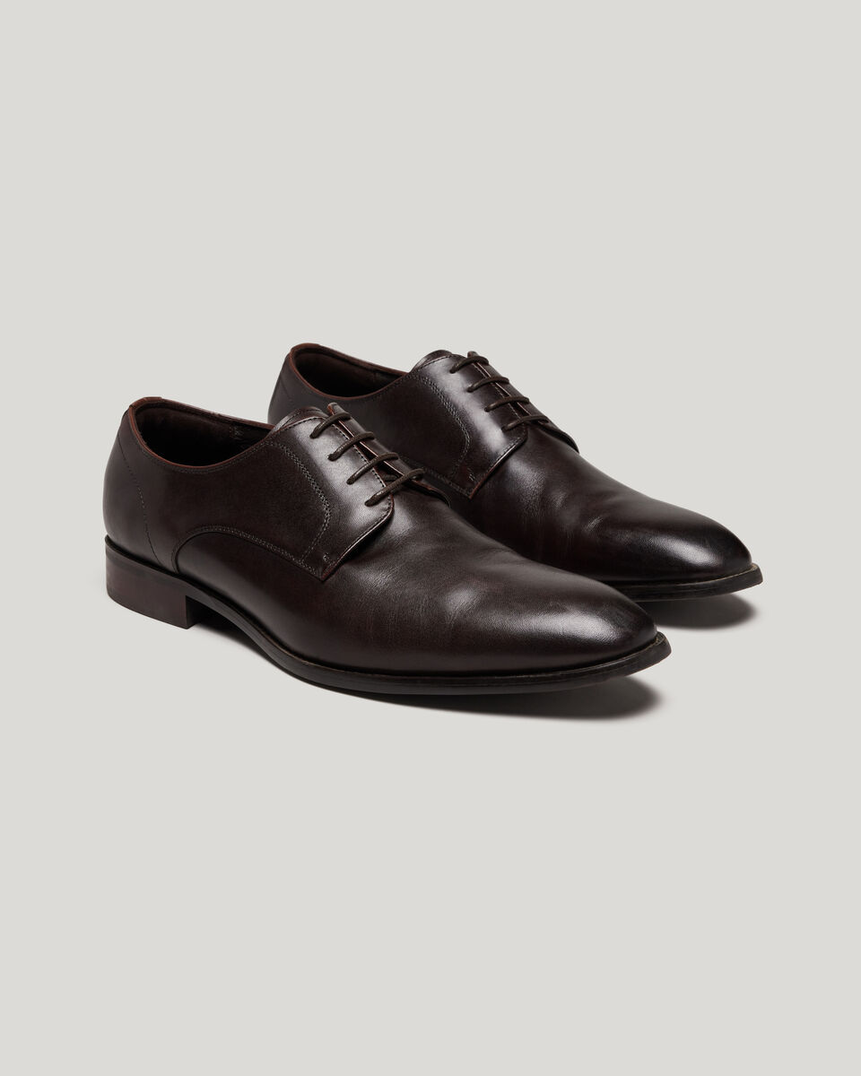 Lace Up Derby Shoes, Brown, hi-res